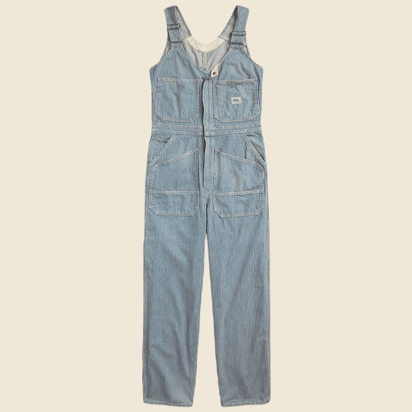 Robyn Workwear Overall - Indigo Stripe Daughters Robyn Workwear Overall - Indigo Stripe Daughters