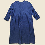 French Cloth Linen Pintuck O'Keefe Dress - Indigo - Kapital - STAG Provisions - W - Onepiece - Dress