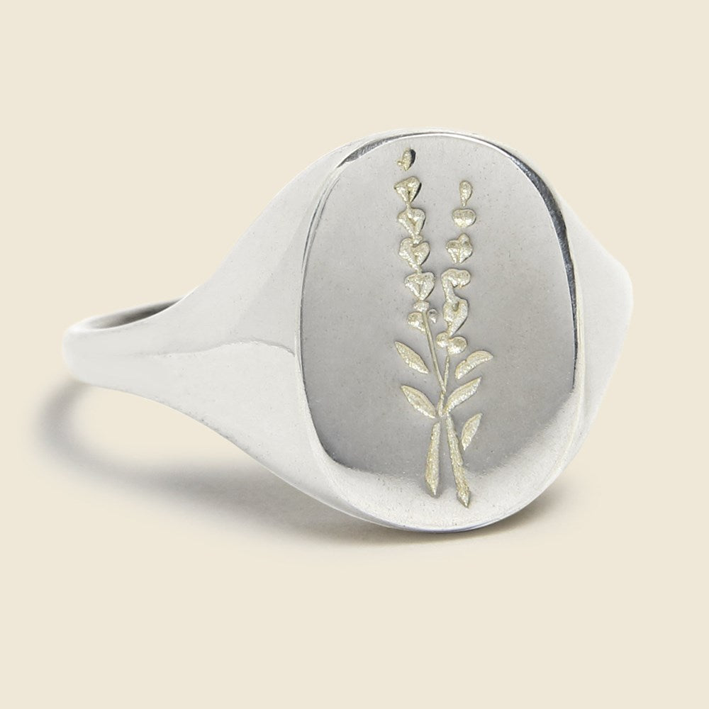 Lavender Signet Ring - Silver - Claus - STAG Provisions - W - Accessories - Ring