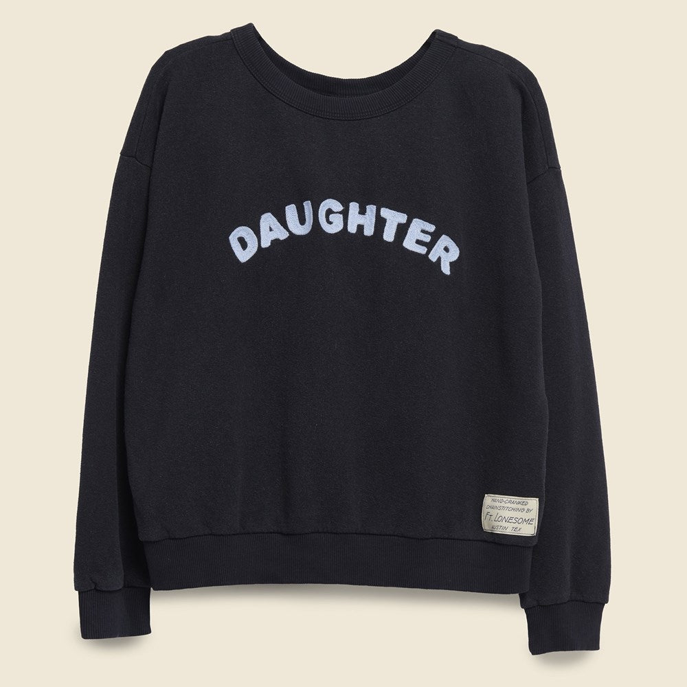 DAUGHTER Sweatshirt - Black/Blue - Fort Lonesome - STAG Provisions - W - Tops - L/S Fleece