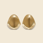 Smooth Oval Large Stud Earrings - Brass - 8.6.4 Design - STAG Provisions - W - Accessories - Earrings