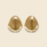 Smooth Oval Large Stud Earrings - Brass - 8.6.4 Design - STAG Provisions - W - Accessories - Earrings