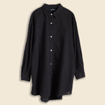 Oversized Overlay Gauze Shirt - Black - Atelier Delphine - STAG Provisions - W - Tops - L/S Woven