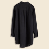 Oversized Overlay Gauze Shirt - Black - Atelier Delphine - STAG Provisions - W - Tops - L/S Woven