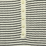 Wool & Silk Ribbed Henley - Ivory/Black - Alex Mill - STAG Provisions - W - Tops - L/S Knit