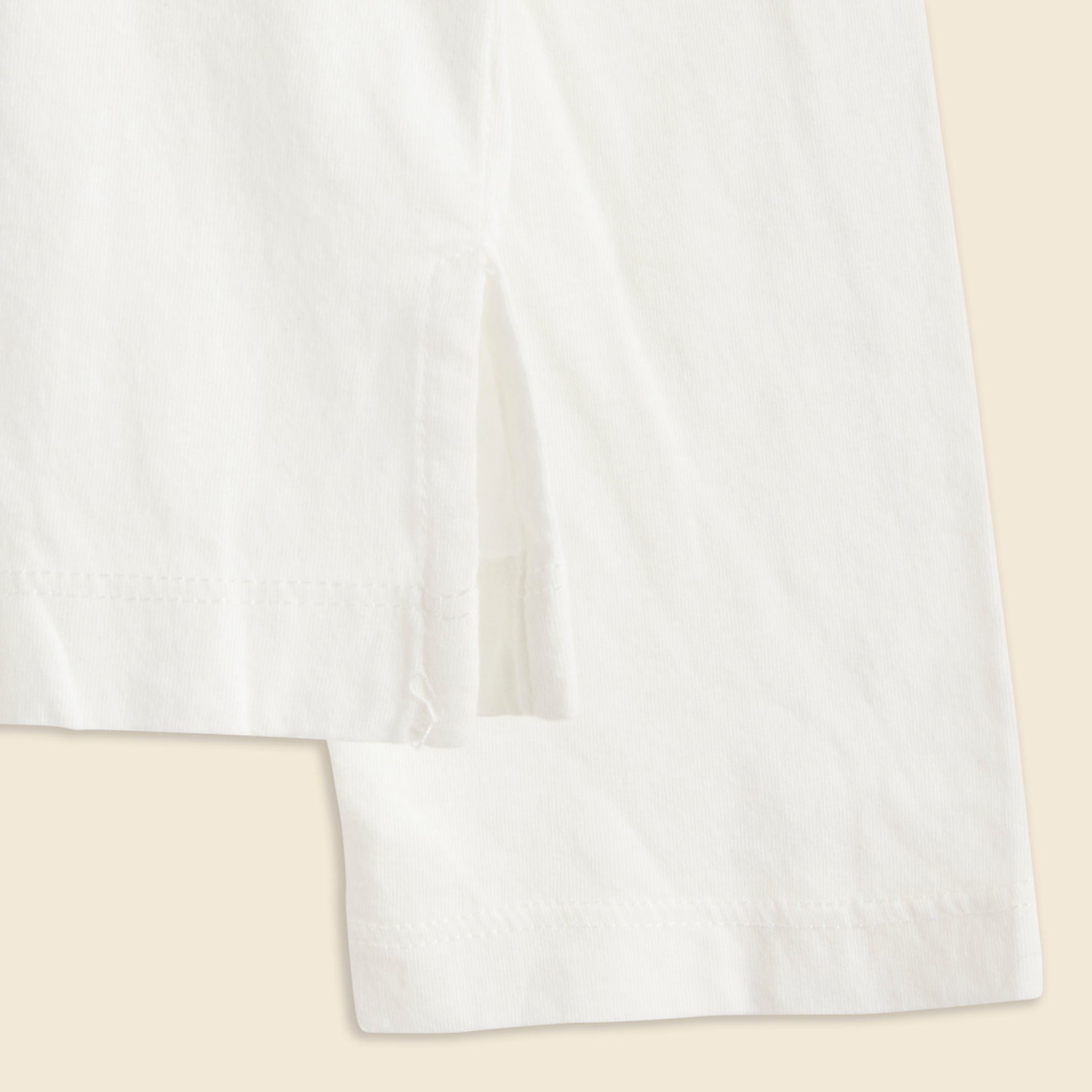 Long Sleeve Jersey Turtleneck - White - Alex Mill - STAG Provisions - W - Tops - L/S Knit