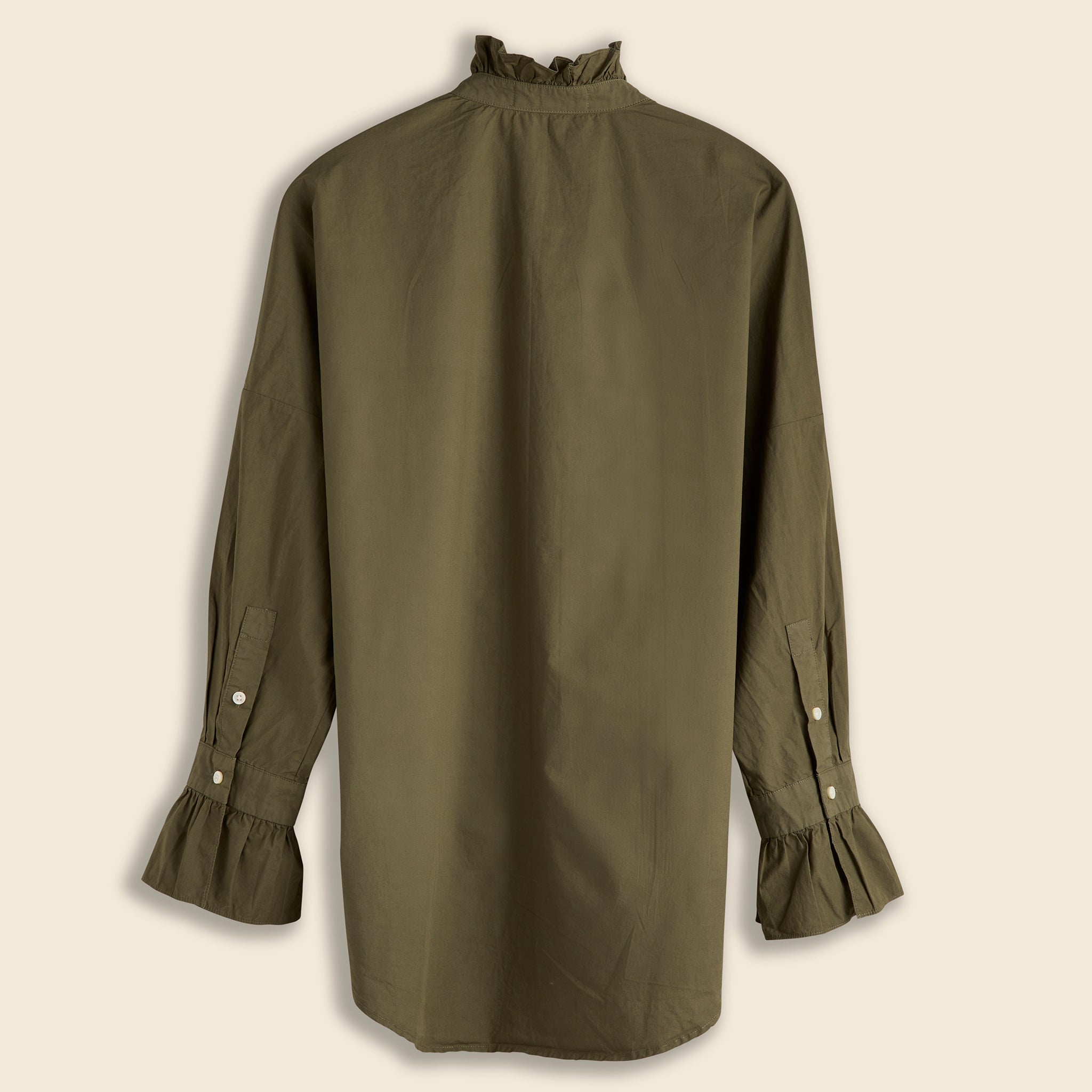 Easy Ruffle Shirt - Dusty Olive – Daughters