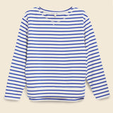 Lakeside Stripe Tee - Natural/Blue - Alex Mill - STAG Provisions - W - Tops - L/S Knit