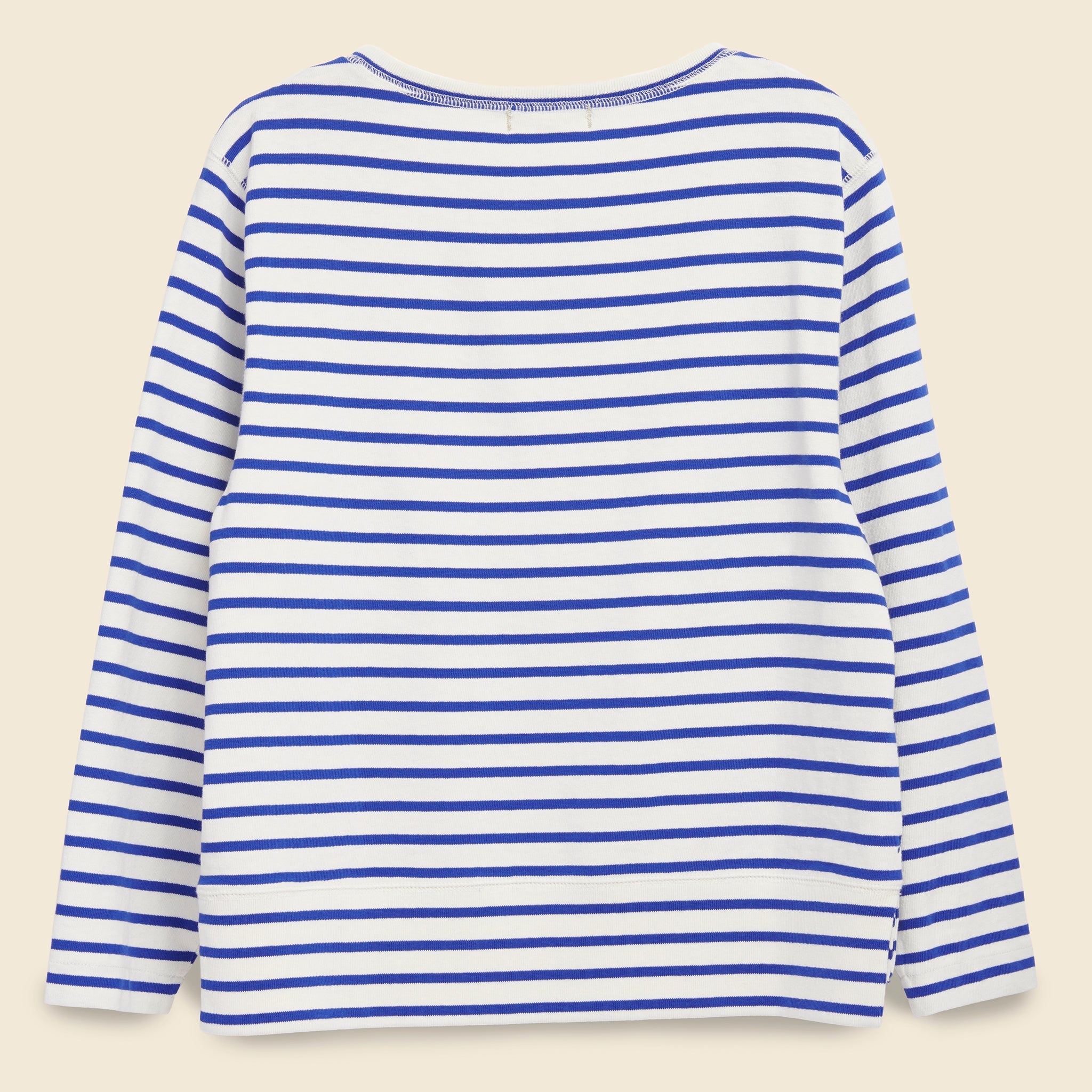 Lakeside Stripe Tee - Natural/Blue - Alex Mill - STAG Provisions - W - Tops - L/S Knit