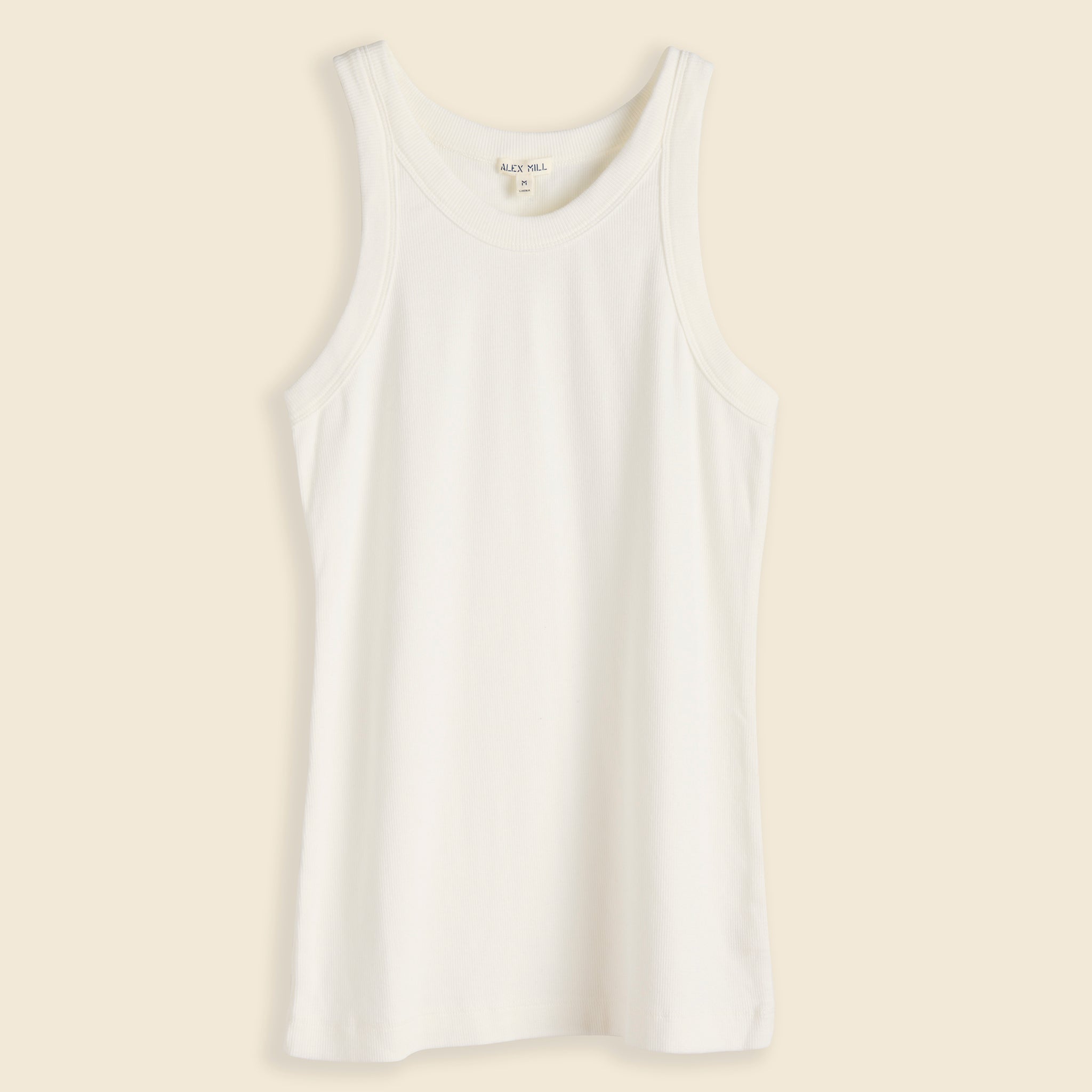 Everyday Ribbed Tank - White - Alex Mill - STAG Provisions - W - Tops - Sleeveless