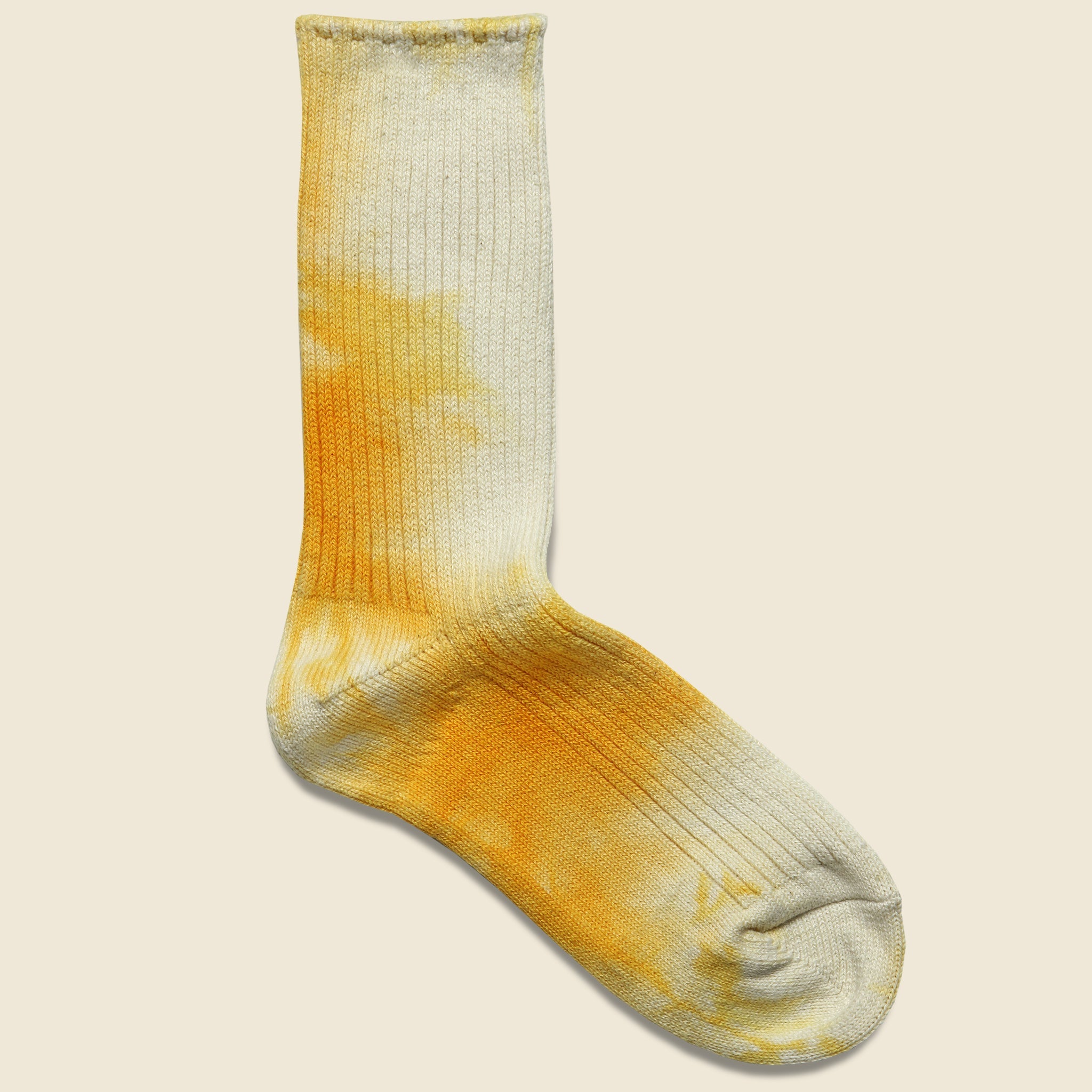 Tie Dye Cotton Crew Sock - Yellow - Anonymous Ism - STAG Provisions - W - Accessories - Socks