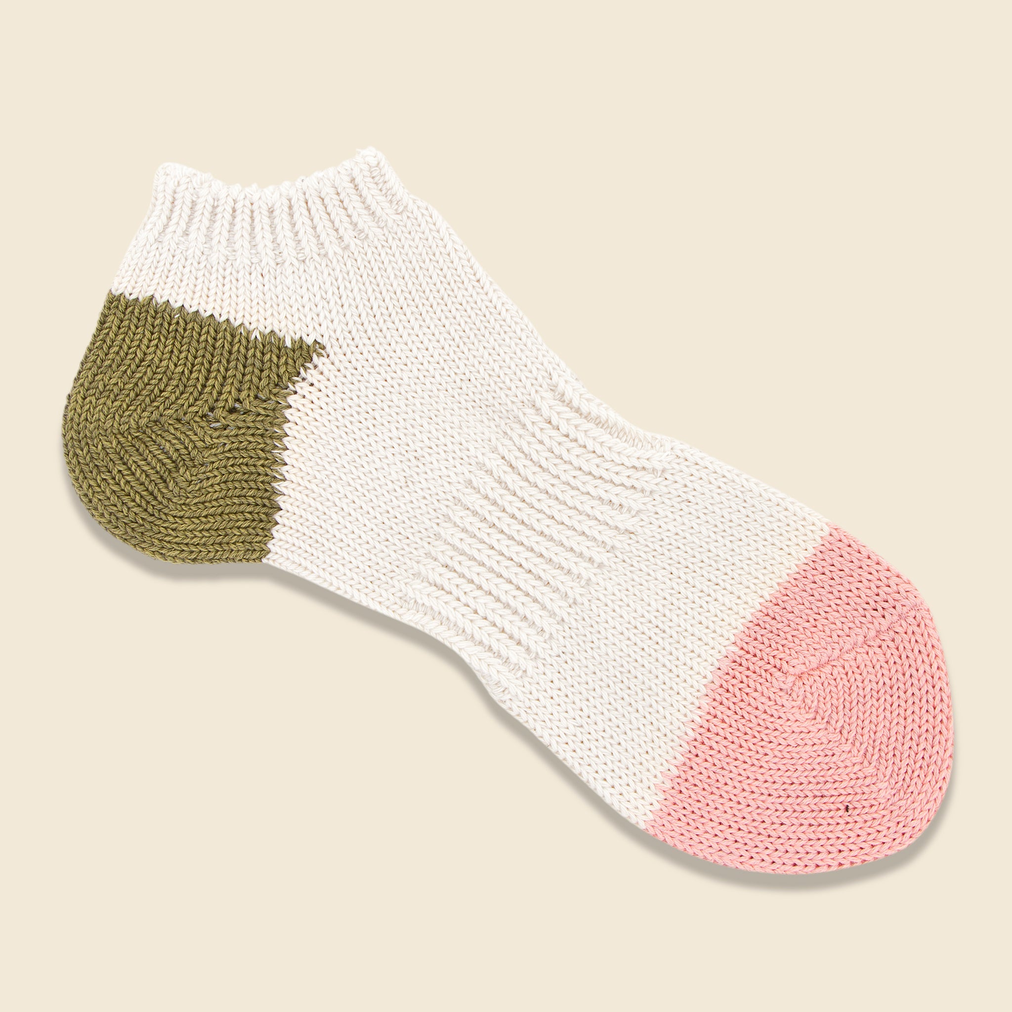 Organic Cotton Ankle Sock - Pink - Anonymous Ism - STAG Provisions - W - Accessories - Socks