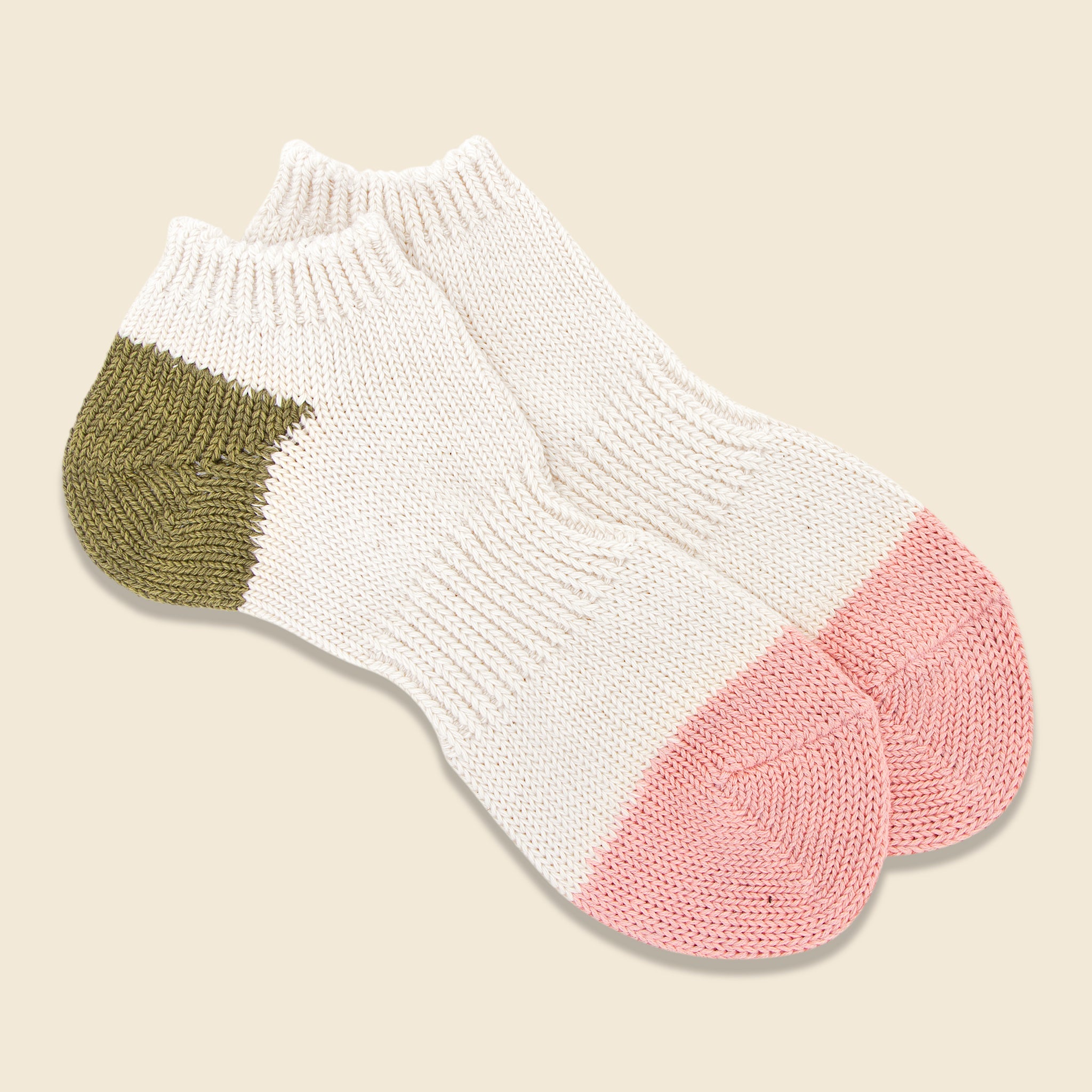 Organic Cotton Ankle Sock - Pink - Anonymous Ism - STAG Provisions - W - Accessories - Socks