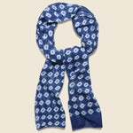 Circle Dot Scarf - Indigo - Auntie Oti - STAG Provisions - W - Accessories - Scarf