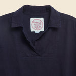 Midi Waist Tie Blouse - Indigo - Auntie Oti - STAG Provisions - W - Tops - L/S Woven