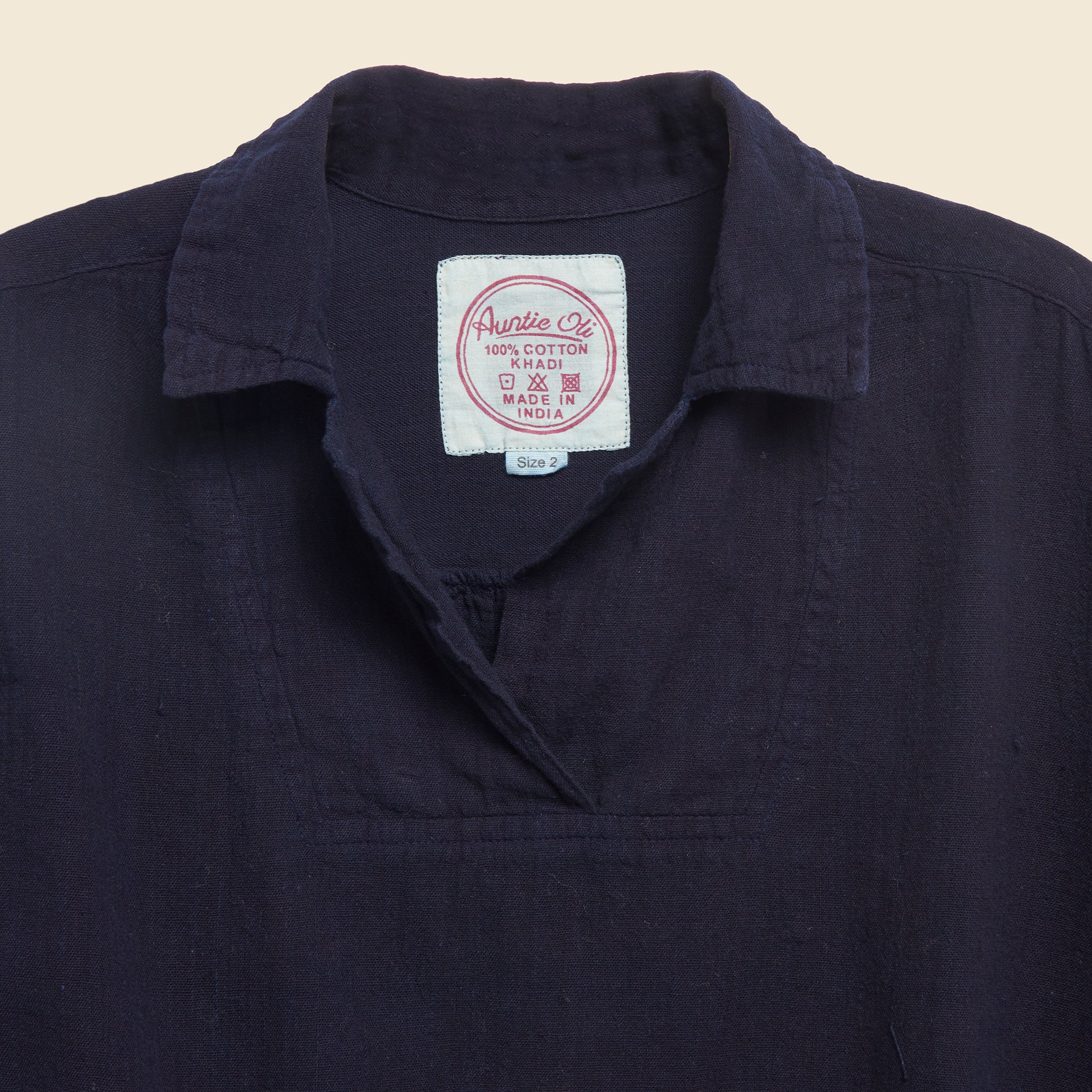 Midi Waist Tie Blouse - Indigo - Auntie Oti - STAG Provisions - W - Tops - L/S Woven