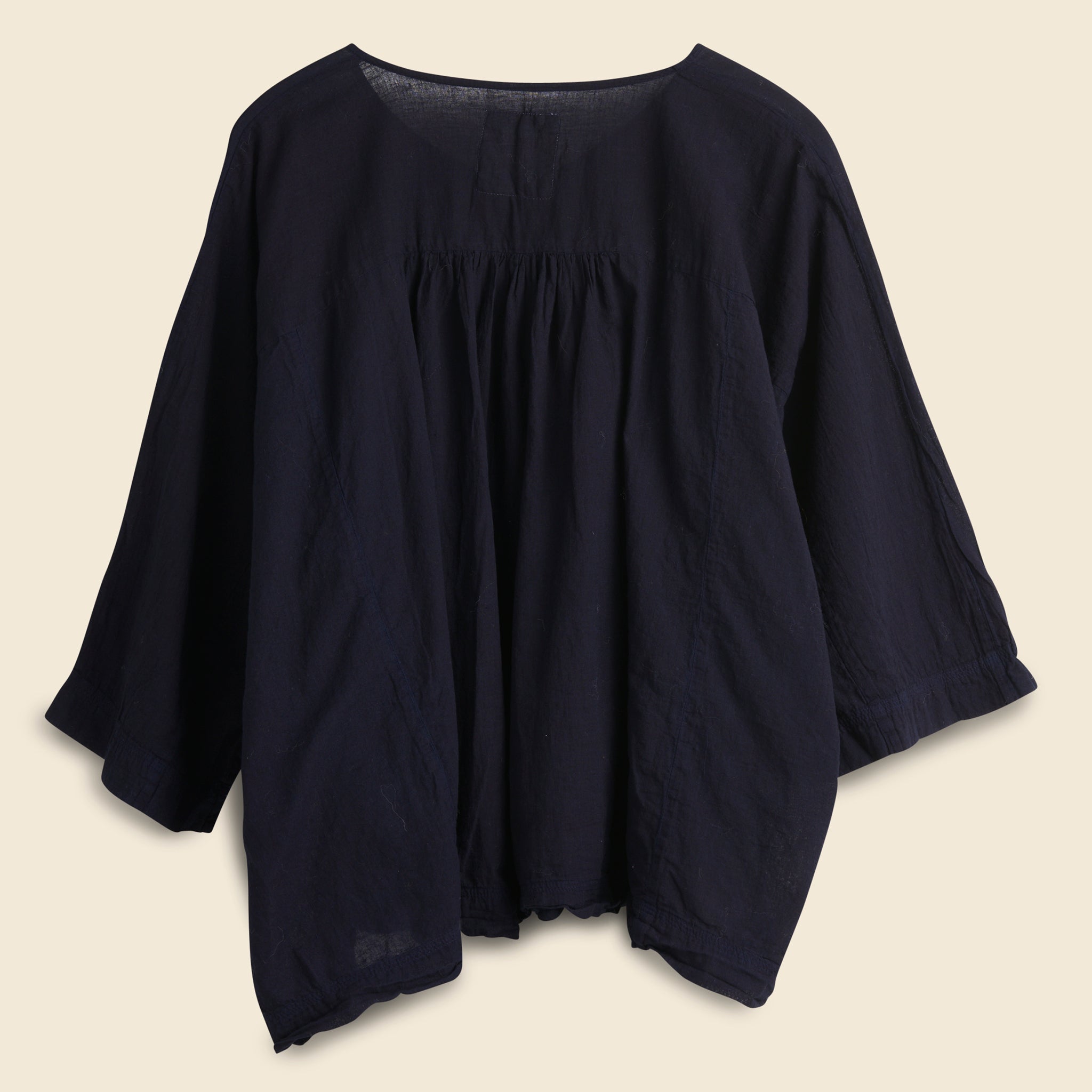 Gathered Blouse - Indigo - Auntie Oti - STAG Provisions - W - Tops - L/S Woven