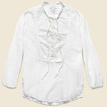 Tuxedo Shirt - White - Auntie Oti - STAG Provisions - W - Tops - L/S Woven