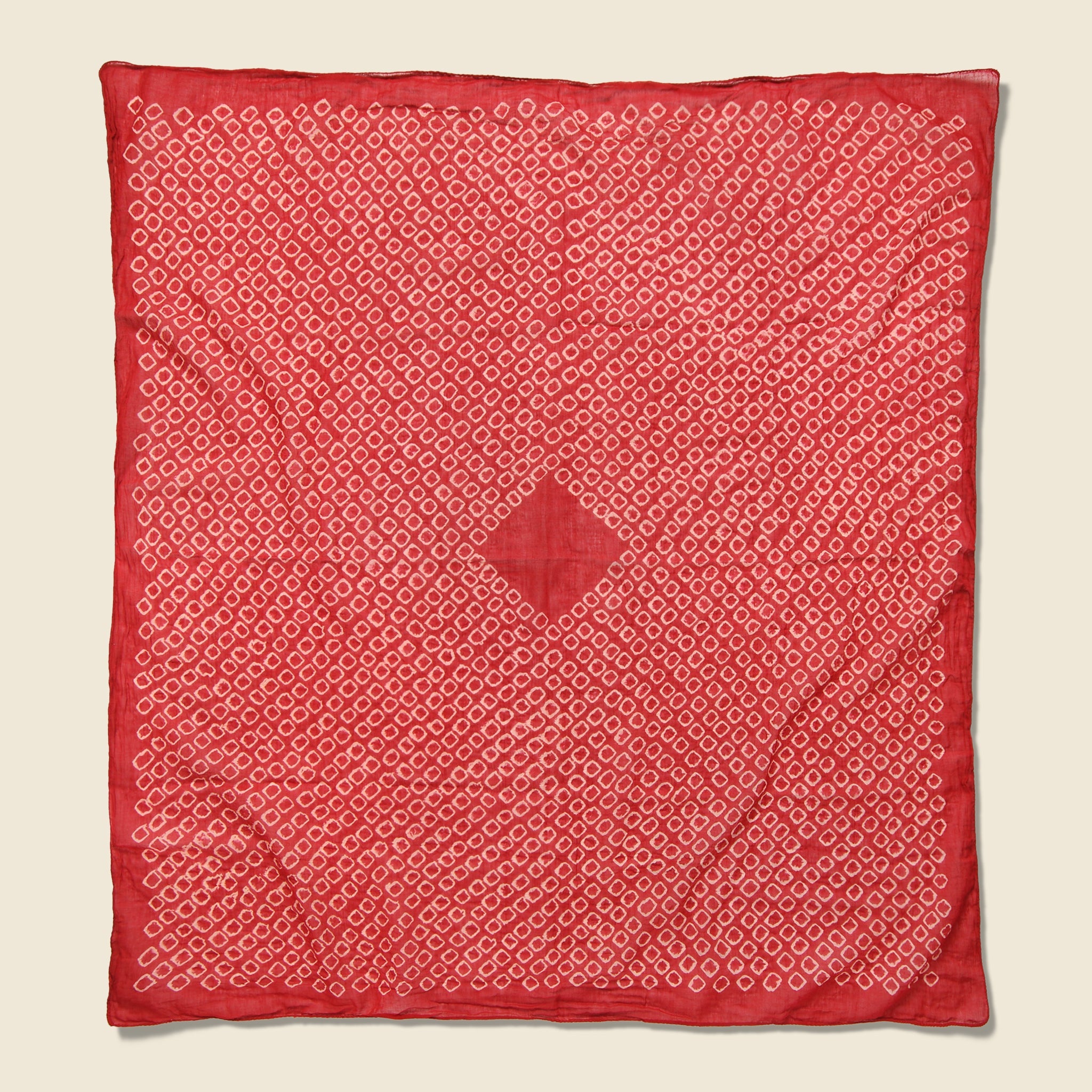 Circles Bandana - Red - Auntie Oti - STAG Provisions - W - Accessories - Scarf