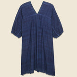 V-Neck Top - Indigo - Auntie Oti - STAG Provisions - W - Tops - L/S Woven