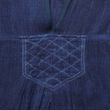 V-Neck Top - Indigo - Auntie Oti - STAG Provisions - W - Tops - L/S Woven