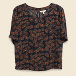 Leona Shirt - Black Branch Print - Bridge & Burn - STAG Provisions - W - Tops - S/S Woven