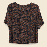 Leona Shirt - Black Branch Print - Bridge & Burn - STAG Provisions - W - Tops - S/S Woven