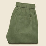 Clipper Drawstring Pant - Olive Pinstripe - Bridge & Burn - STAG Provisions - W - Pants - Twill