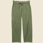 Clipper Drawstring Pant - Olive Pinstripe - Bridge & Burn - STAG Provisions - W - Pants - Twill