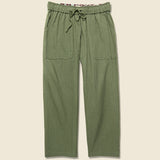 Clipper Drawstring Pant - Olive Pinstripe - Bridge & Burn - STAG Provisions - W - Pants - Twill