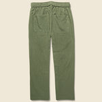 Clipper Drawstring Pant - Olive Pinstripe - Bridge & Burn - STAG Provisions - W - Pants - Twill