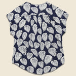 Enver Top - Navy Leaf - Bridge & Burn - STAG Provisions - W - Tops - S/S Woven