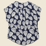 Enver Top - Navy Leaf - Bridge & Burn - STAG Provisions - W - Tops - S/S Woven