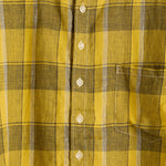 Oversized Linen Check S/S Shirt - Yellow - BEAMS BOY - STAG Provisions - W - Tops - S/S Woven