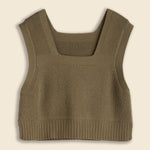 SOLO Mil Sweater Vest - Olive - BEAMS BOY - STAG Provisions - W - Tops - Sleeveless
