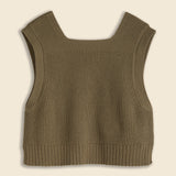 SOLO Mil Sweater Vest - Olive - BEAMS BOY - STAG Provisions - W - Tops - Sleeveless