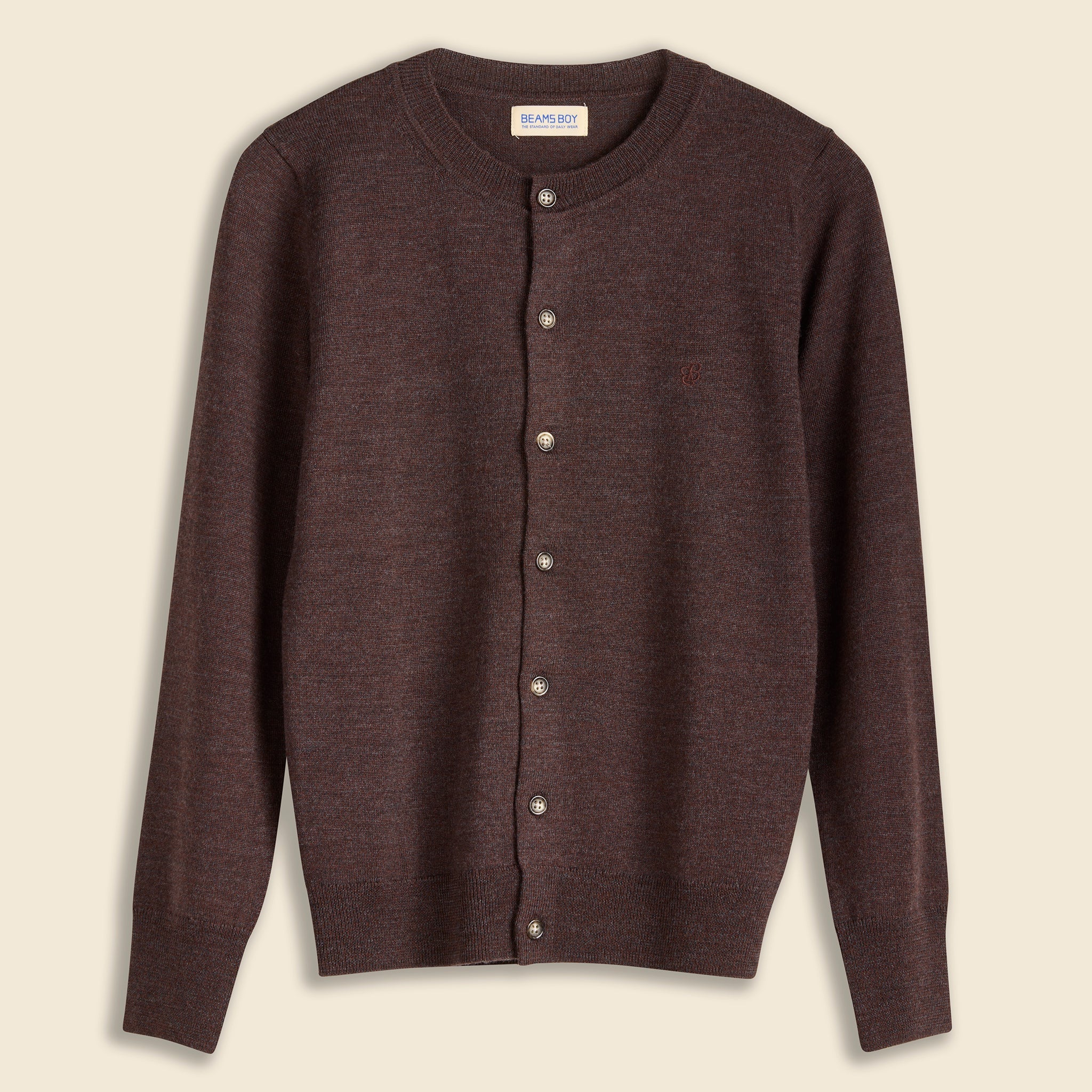 Relaxed Fit Cardigan - Dark Brown - BEAMS BOY - STAG Provisions - W - Tops - Sweater