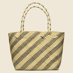 Gianna Rattan Bag - Natural Diagonal Stripe - Bembien - STAG Provisions - W - Accessories - Bag