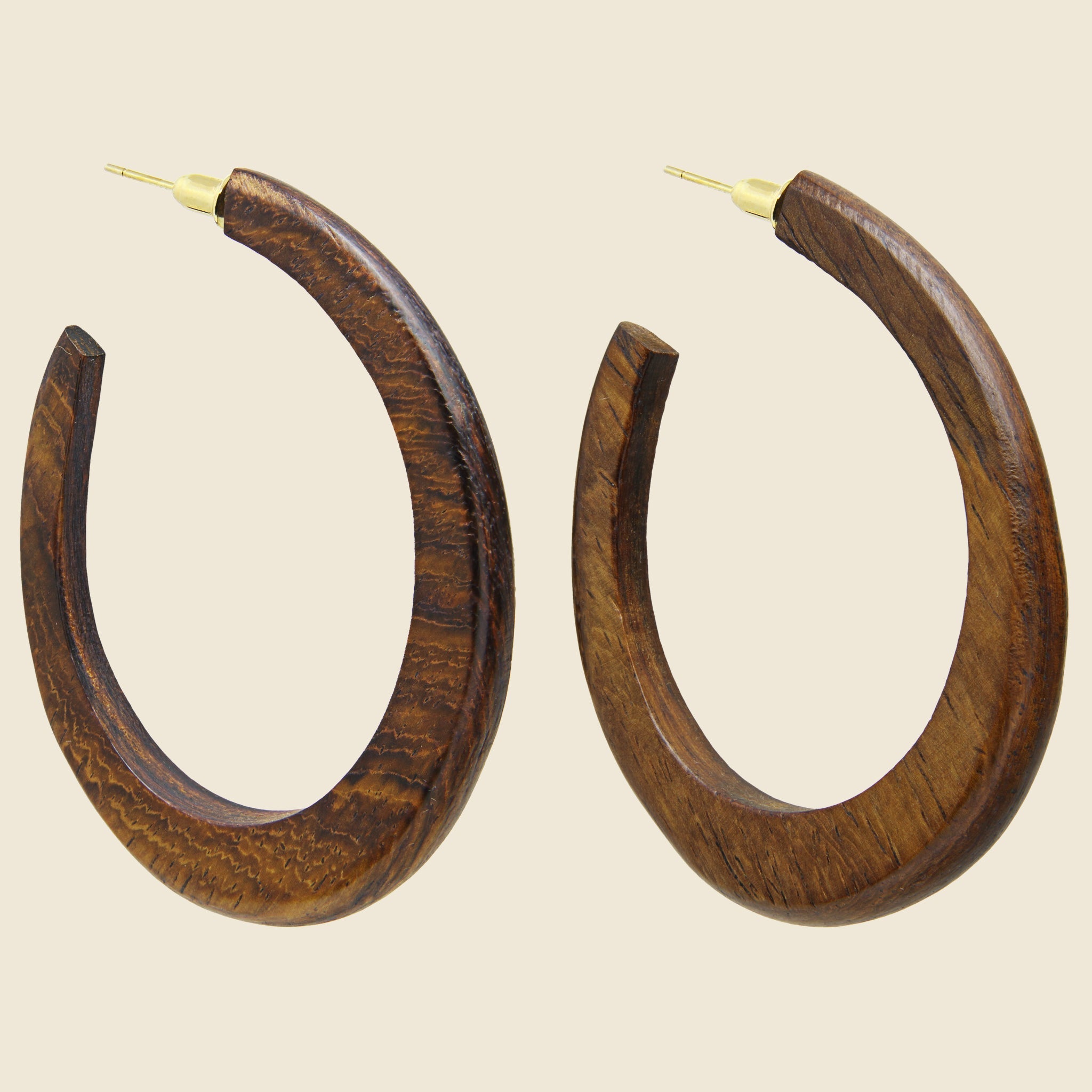 Clara Hoop - Walnut - Bembien - STAG Provisions - W - Accessories - Earrings