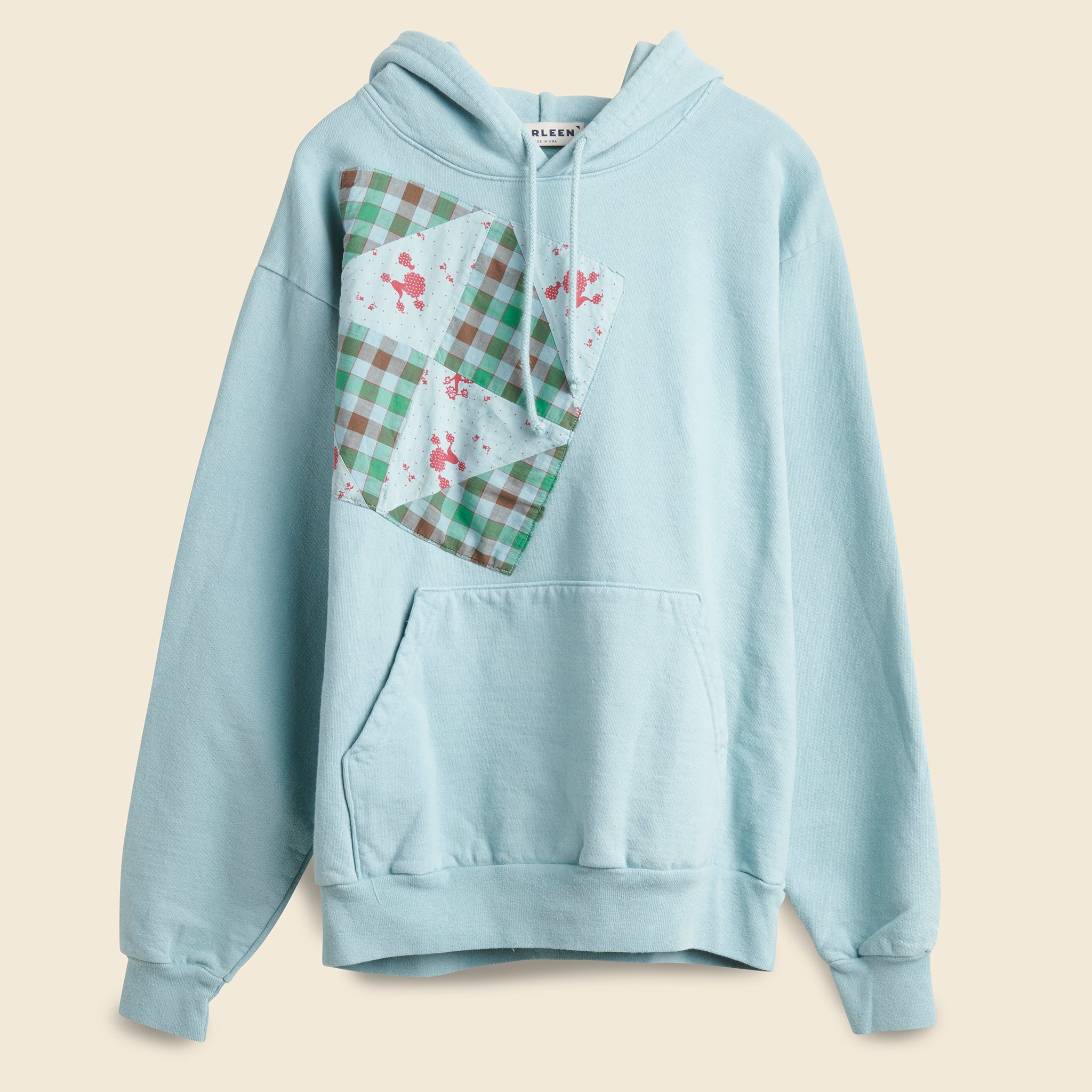 Patchwork Hoodie - Sky Overdye - Carleen - STAG Provisions - W - Tops - L/S Fleece
