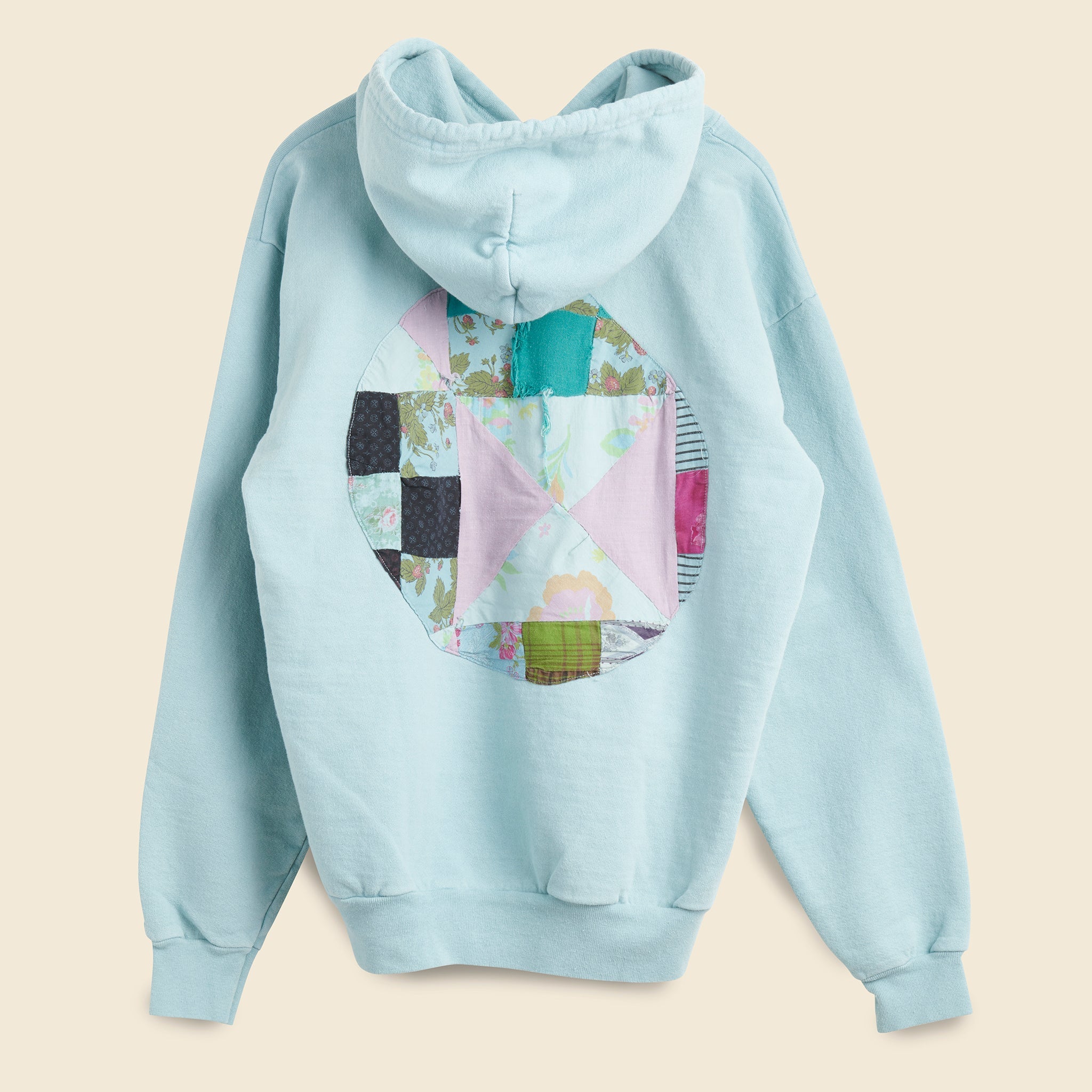 Patchwork Hoodie - Sky Overdye - Carleen - STAG Provisions - W - Tops - L/S Fleece