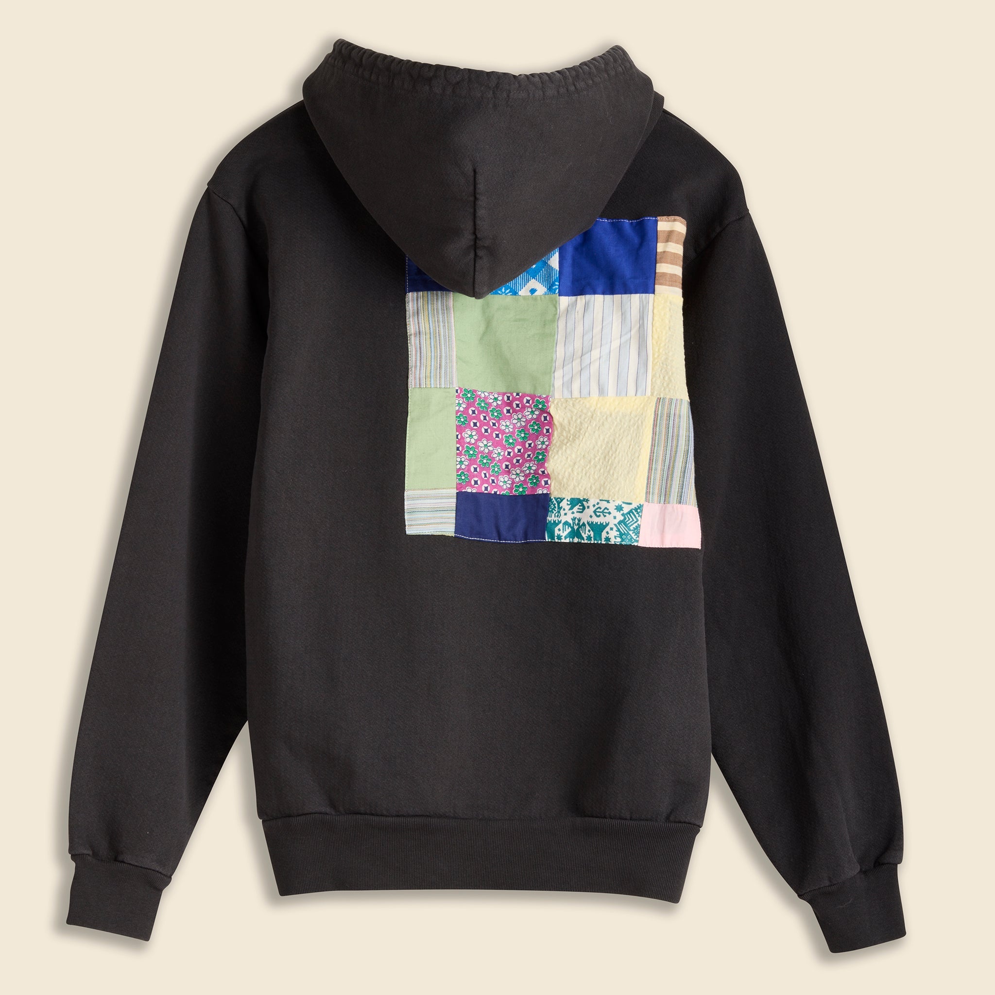 Patchwork Hoodie - Black - Carleen - STAG Provisions - W - Tops - L/S Fleece