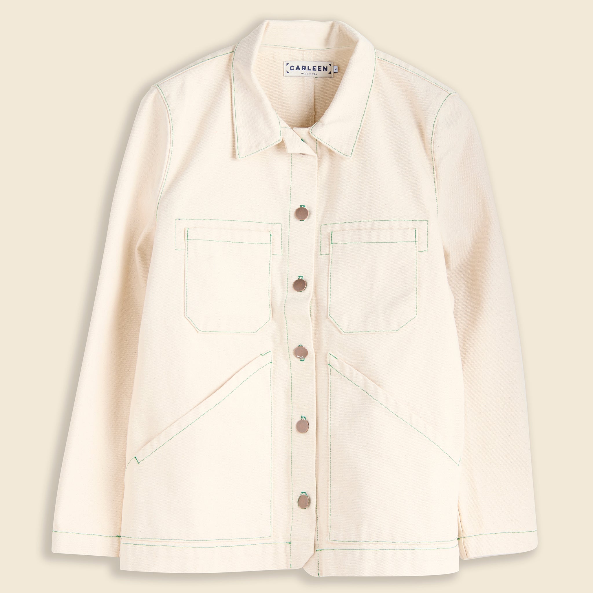 Triangle Pocket Jacket - Natural Canvas - Carleen - STAG Provisions - W - Outerwear - Coat/Jacket