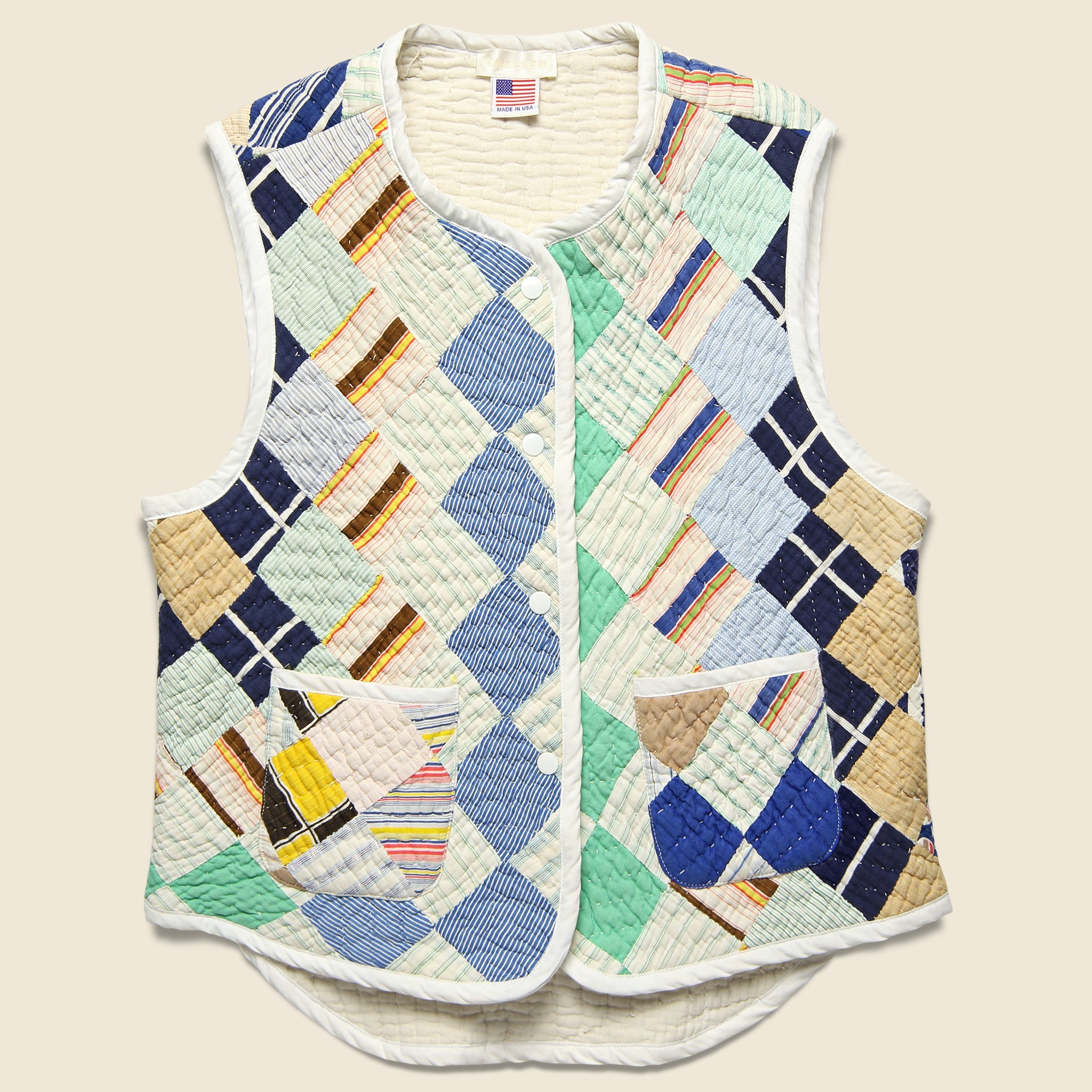 Quilt Vest - Multi - Carleen - STAG Provisions - W - Outerwear - Vest