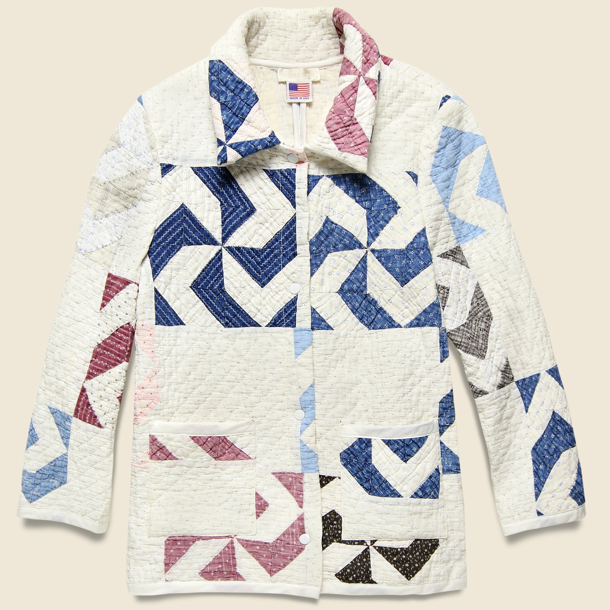 Moving Day Quilt Jacket - Navy/Plum - Carleen - STAG Provisions - W - Outerwear - Coat/Jacket