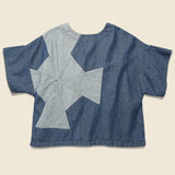 Web Denim Shirt - Blue Two-Tone - Carleen - STAG Provisions - W - Tops - S/S Woven