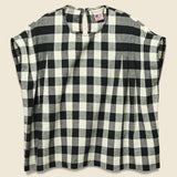 Pleat Shoulder Shell - Buffalo Plaid - Carleen - STAG Provisions - W - Tops - S/S Woven