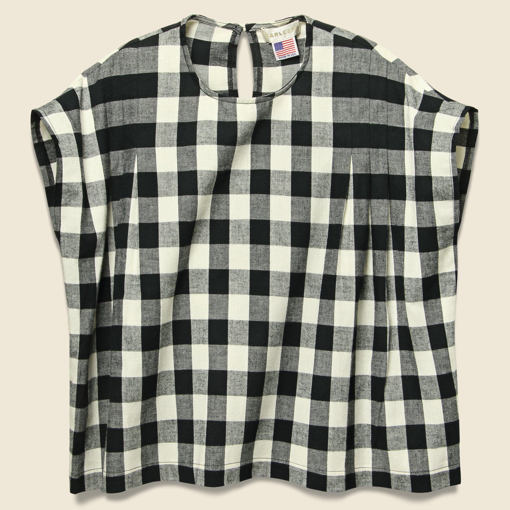 Pleat Shoulder Shell - Buffalo Plaid - Carleen - STAG Provisions - W - Tops - S/S Woven