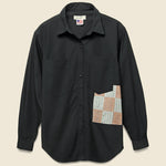 Patchwork Shirt - Black - Carleen - STAG Provisions - W - Tops - L/S Woven