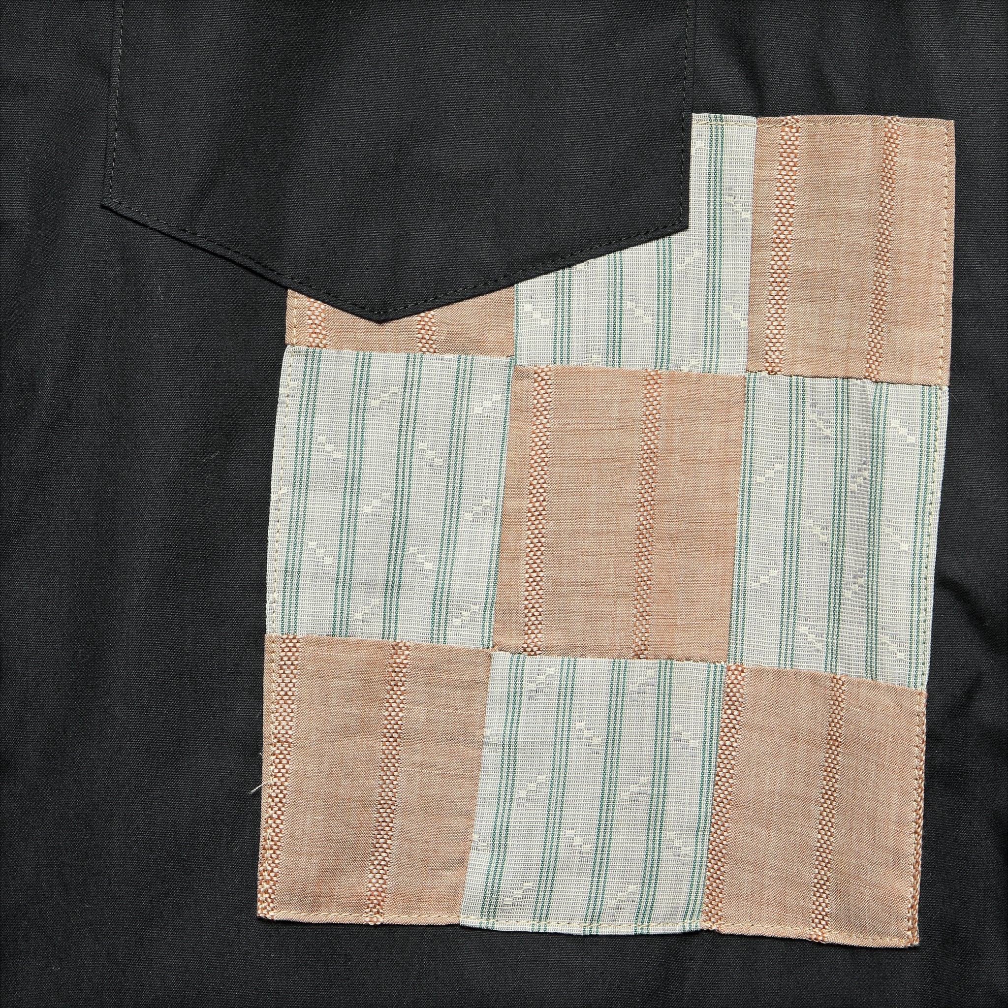 Patchwork Shirt - Black - Carleen - STAG Provisions - W - Tops - L/S Woven